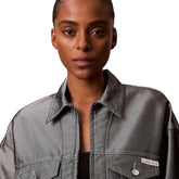 Giacca Donna Calvin Klein Denim Shine Grigio | NonSoloSport
