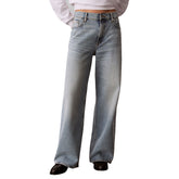 Jeans Donna Calvin Klein 90s Straight Basset Blu | NonSoloSport
