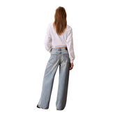 Jeans Donna Calvin Klein 90s Straight Basset Blu | NonSoloSport