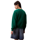 Felpa Uomo Calvin Klein Stile College Verde | NonSoloSport