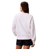 Felpa Uomo Calvin Klein Stile College Bianco | NonSoloSport