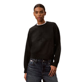 Maglione Donna Calvin Klein Ottoman Nero | NonSoloSport
