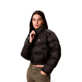 Giubotto Donna Calvin Klein Crop Puffer Nero | NonSoloSport