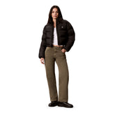Giubotto Donna Calvin Klein Crop Puffer Nero | NonSoloSport