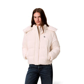 Giubbotto Donna Calvin Klein Matte Puffer Beige | NonSoloSport