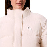 Giubbotto Donna Calvin Klein Matte Puffer Beige | NonSoloSport