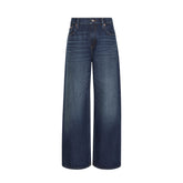 Jeans Donna Calvin Klein Baggy Low Rise Blu Scuro | NonSoloSport