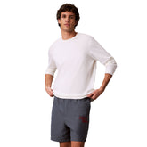 Shorts Uomo Calvin Klein Premium Terry Graphic Grigio Scuro | NonSoloSport