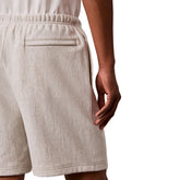 Shorts Uomo Calvin Klein Premium Terry Graphic Grigio Chiaro | NonSoloSport