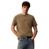 T-Shirt Uomo Calvin Klein Acid Wash Verde Oliva | NonSoloSport