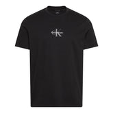 T-Shirt Uomo Calvin Klein Monogramma Nero | NonSoloSport