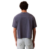 T-Shirt Uomo Calvin Klein 90S Fit Monologo Azzurro | NonSoloSport