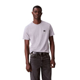 T-Shirt Uomo Calvin Klein Badge 30S Grigio | NonSoloSport