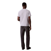 T-Shirt Uomo Calvin Klein Badge 30S Grigio | NonSoloSport