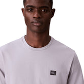 T-Shirt Uomo Calvin Klein Badge 30S Grigio | NonSoloSport