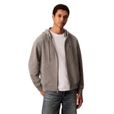 Felpa Uomo Calvin Klein Monogram Grigio | NonSoloSport