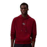 Felpa Uomo Calvin Klein Monogram Relaxed Bordeaux | NonSoloSport