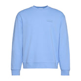 Felpa Uomo Calvin Klein Logo Patch Azzurro | NonSoloSport