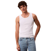 Canotta Uomo Calvin Klein Costine Bianco | NonSoloSport