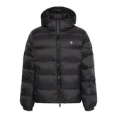 Piumino Uomo Calvin Klein Hood Down Puffer Nero | NonSoloSport