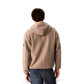 Felpa Uomo Calvin Klein Sherpa Relaxed Beige | NonSoloSport