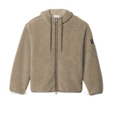 Felpa Uomo Calvin Klein Sherpa Relaxed Beige | NonSoloSport