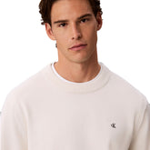 Maglione Uomo Calvin Klein Cassic Monogram Beige | NonSoloSport