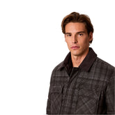 Giacca Camicia Uomo Calvin Klein Quadri Grigio | NonSoloSport