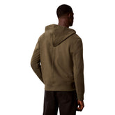Felpa Uomo Calvin Klein French Terry Badge Verde Oliva | NonSoloSport