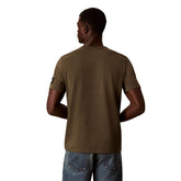 T-Shirt Uomo Calvin Klein Jersey Badge Verde Oliva | NonSoloSport