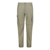 Pantaloni Cargo Uomo CMP Zip Off Stretch Verde Salvia | NonSoloSport