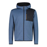 Pile Uomo CMP Cappuccio Fisso Azzurro | NonSoloSport