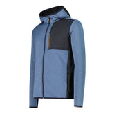 Pile Uomo CMP Cappuccio Fisso Azzurro | NonSoloSport