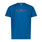 T-Shirt Uomo Cmp Girocollo Blu Arancione | NonSoloSport