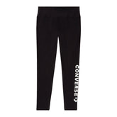 Converse Leggings Everyday Logo Donna Nero Bianco | NonSoloSport