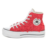 Converse Chuck Taylor All Star Lift Hi Tulle Cuori Rosso | NonSoloSport
