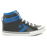 Sneakers Bambino Converse Pro Blaze Strap Leather Easy On Nero Blu | NonSoloSport
