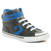 Sneakers Bambino Converse Pro Blaze Strap Leather Easy On Nero Blu | NonSoloSport
