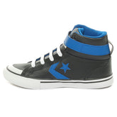 Sneakers Bambino Converse Pro Blaze Strap Leather Easy On Nero Blu | NonSoloSport