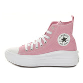 Sneakers Ragazzo Converse Chuck Taylor All Star Move Platform Rosa Bianco | NonSoloSport