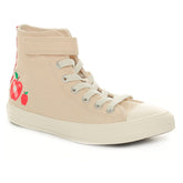 Sneakers Bambino Converse Chuck Taylor All Star Checkered Accents Easy-On Beige Rosso | NonSoloSport