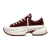 Sneakers Converse Run Star Crush Pony Hair Bordeaux Bianco | NonSoloSport
