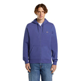 Felpa Zip Uomo Dickies Small Logo Chest Oakport Blu | NonSoloSport