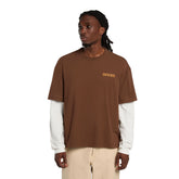 T-Shirt Uomo Dickies Payson 2 in 1 Marrone | NonSoloSport