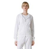 Felpa Donna Deha Full Zip Cappuccio Spugna Bianco | NonSoloSport