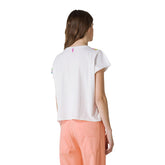 Deha T-Shirt Scritte Donna Bianco Multicolor | NonSoloSport
