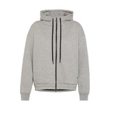 Felpa Donna Deha Zip Grigio Nero | NonSoloSport