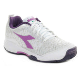 Diadora S.Shot Clay Donna Bianco Lilla | NonSoloSport