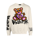 Disclaimer Felpa Teddy Donna Bianco Crema | NonSoloSport