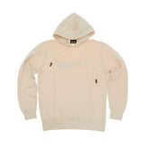 Felpa Uomo Disclaimer Script Rilievo Cappuccio French Terry Bianco Crema | NonSoloSport